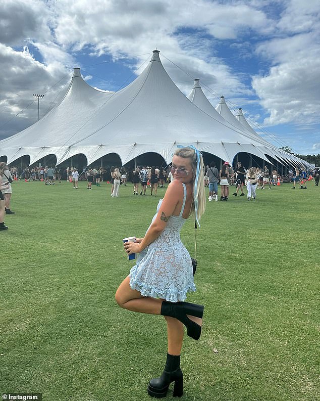 The festival organizers broke the sad news on Instagram. A partygoer can be seen at the festival