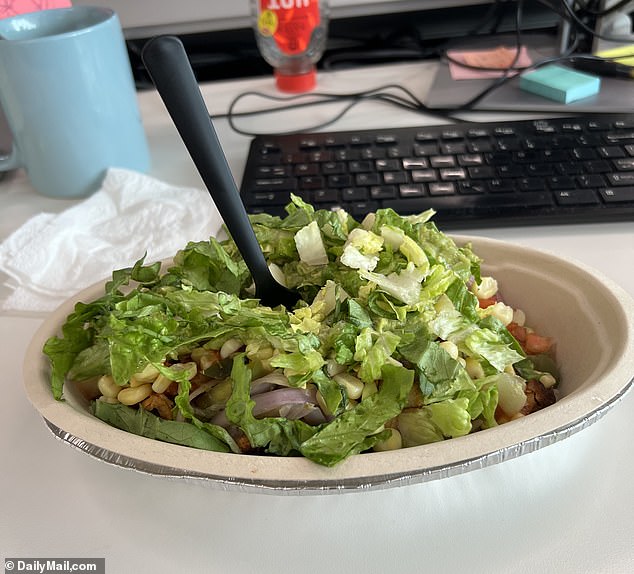 Estimates for Chipotle's official serving size guidelines are so close to the weights provided by our videotaped Chipotle location's service that the experiment lends credence to Dora-Laskey's claims. Above, one of our experimental chicken burrito bowls, ready to eat