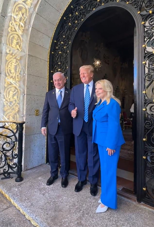 The meeting between the leaders took place at Trump's home in Florida