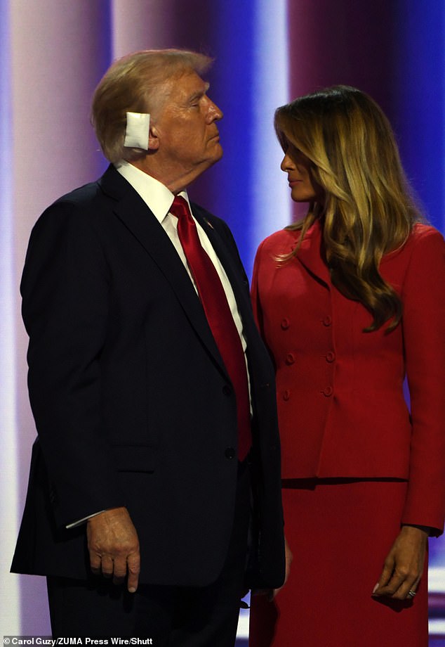 Trump accepts the presidential nomination at the Fiserv Forum during the Republican National Convention