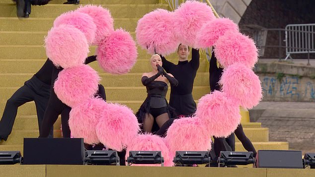 The Olympic ceremony in Paris has started with a performance by Lady Gaga