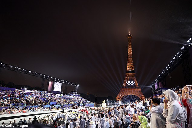 The star-studded ceremony took place on Friday evening on the Seine in Paris