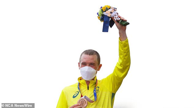 Dennis finished on the podium at the 2021 Tokyo Olympics after COVID delayed the Games