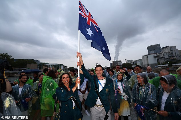 The Australian swimmers were also forced to skip the opening ceremony as they prepare for their events which begin tonight (AEST)