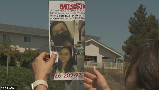 The family even put up flyers in Monterey Park in the desperate search for the teen