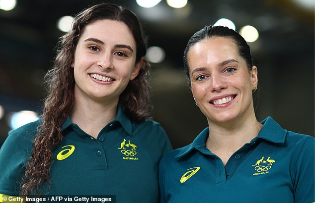 Maddison Keeney (l) and Anabelle Smith are popular in the synchro 3m springboard