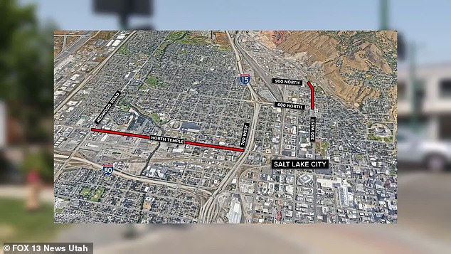 Pictured: Map of affected areas in the Fairpark neighborhood