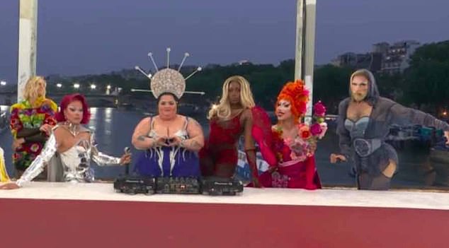 A catwalk-turned-stage element of the opening ceremony was criticized by some Christians for being a parody of the Last Supper