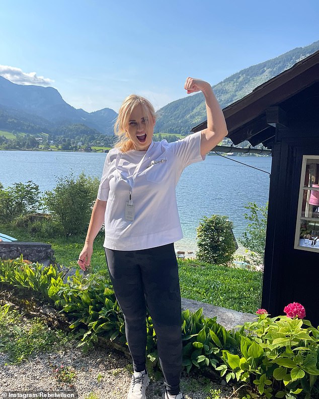 Rebel Wilson has also ditched the Australian winter for some European sun as she enjoyed a relaxing break at the Mayrlife Altausse spa resort in Austria