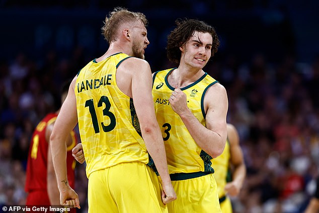 Jock Landale and Josh Giddey were key for the Boomers in a remarkable opening win