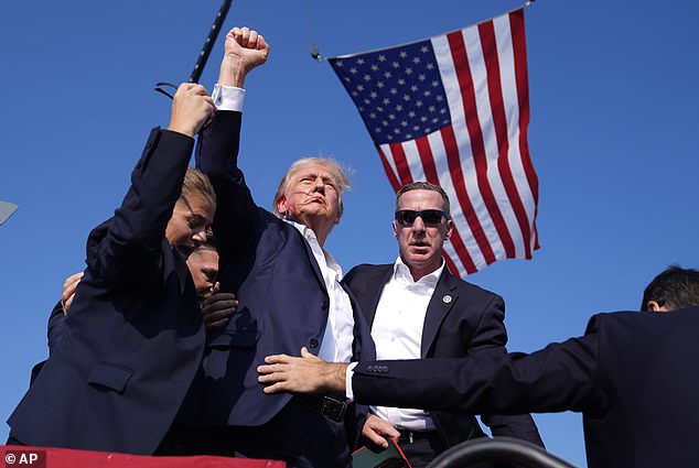 Republican presidential candidate Donald Trump, 78, survived an assassination attempt while speaking at a rally in Pennsylvania on July 13 (photo taken at the rally)