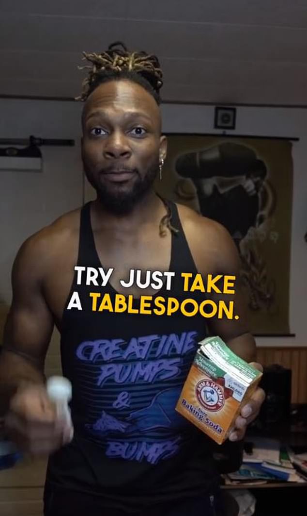 Another influencer urges TikTok users to take a tablespoon of baking soda