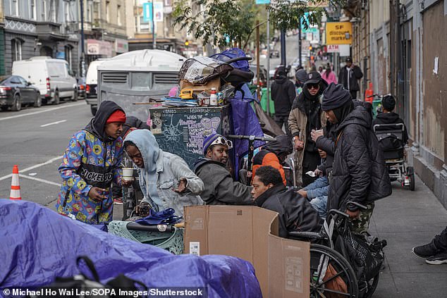 Rising home prices have led to a sudden increase in foreclosures as locals are forced out of their homes, creating scenes reminiscent of the early days of the housing crisis in San Francisco, California (above), before it spiraled out of control.