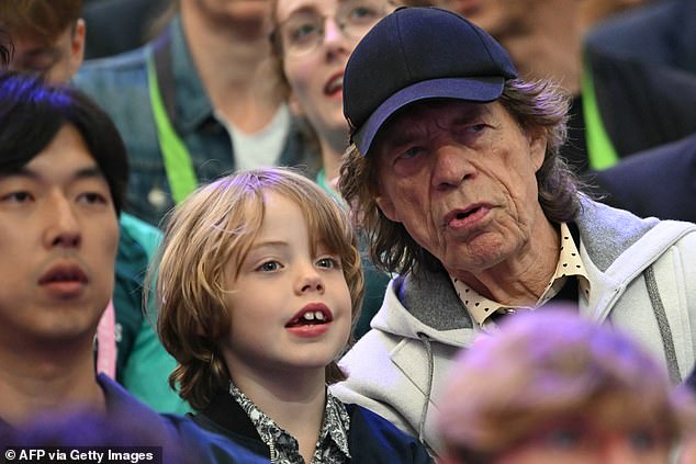 The iconic singer, who turned 81 on Friday, looked in good spirits as he attended the Olympic Games and watched the screens at the Grand Palais