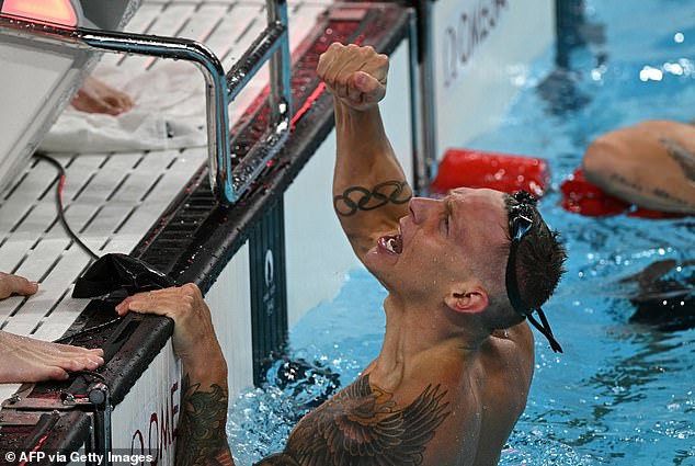 Caeleb Dressel celebrates Americans proving too strong for Australian rivals