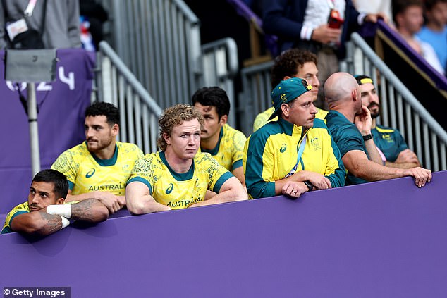 The discouragement is written all over the faces of the Australian team after they were denied the bronze medal in a disastrous match