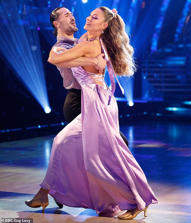 Fellow Italian dancer Graziano was fired from the show after he was accused of kicking and spitting at former Love Island star Zara McDermott (who perform together here in 2023)