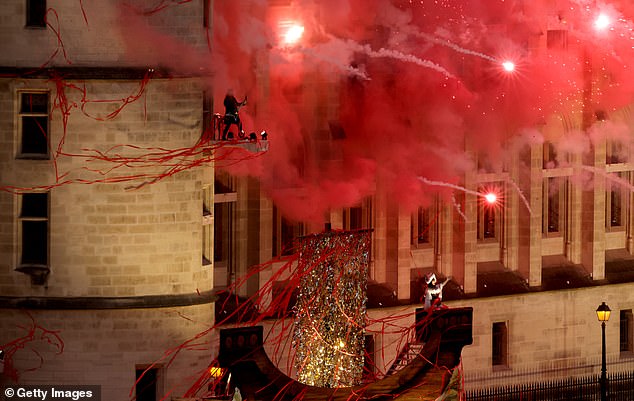 Many were also angry about the subsequent performance of French heavy metal band Gojira (pictured), who played 'Ah! Ça Ira' - a popular song during the French Revolution