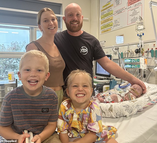 Rocco's family (pictured) spent six months in hospital with Rocco, but doctors believe there is nothing more they can do to improve his condition.