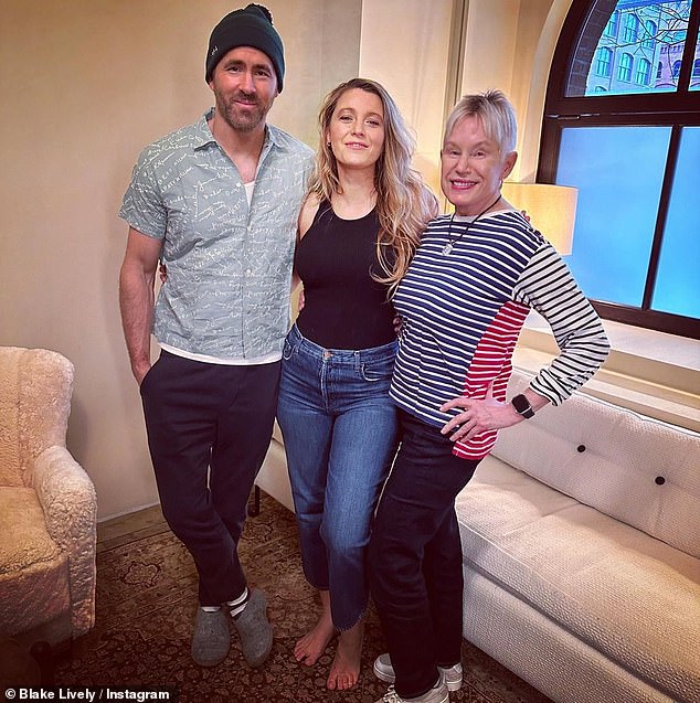 She shared a photo of herself with Ryan and his mother Tammy on February 12, 2023 — and Blake was wearing a tight black top and jeans — with no baby bump visible. Blake also hinted in the caption that she had her baby by writing, 