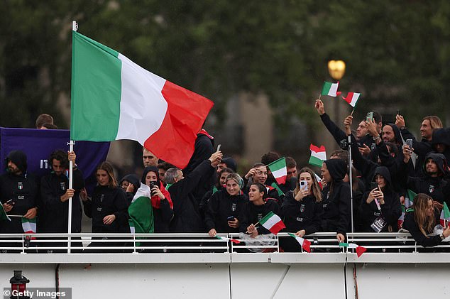 The high jumper was waving a flag for Italy when the ring slipped off his finger