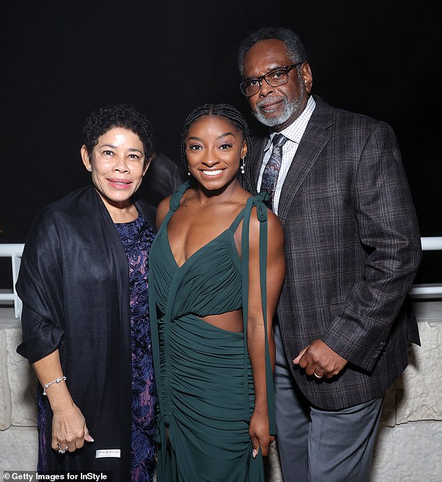 Biles' biological parents both suffered from drug and alcohol addiction