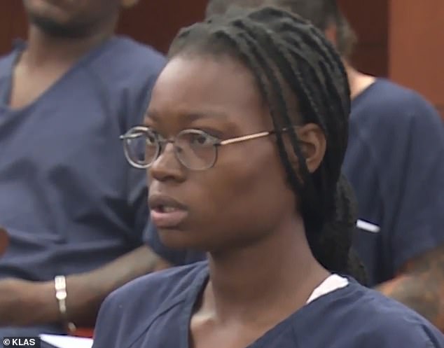 Shortly afterward, Diaja (pictured) and the boy's father, Jacoby Robinson Sr., 24, were arrested and indicted by a grand jury on murder and child abuse charges.