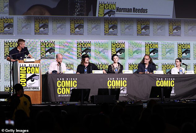 Chris Hardwick moderated the panel festivities, which included writer and showrunner David Zabel David Zabel, Reedus, McBride, director Greg Nicotero and co-star Louis Puech Scigliuzzi