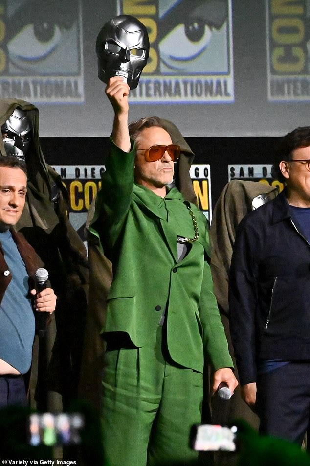 Marvel Studios President Kevin Feige confirmed the Oscar winner will return to the franchise during the Marvel panel at San Diego Comic-Con on Saturday