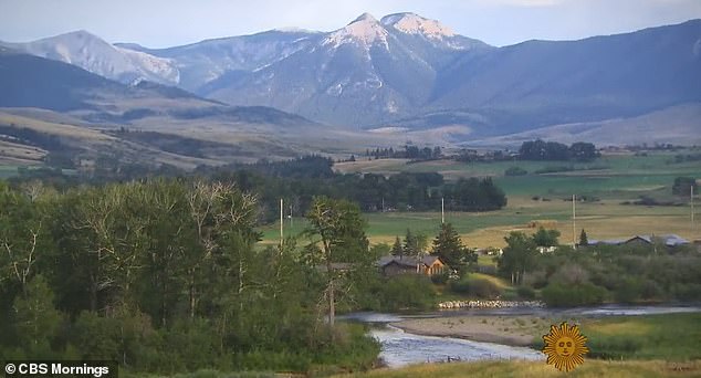 Michael Keaton has owned a 1,000-acre estate (pictured) in the small town of Big Timber since the early 1990s