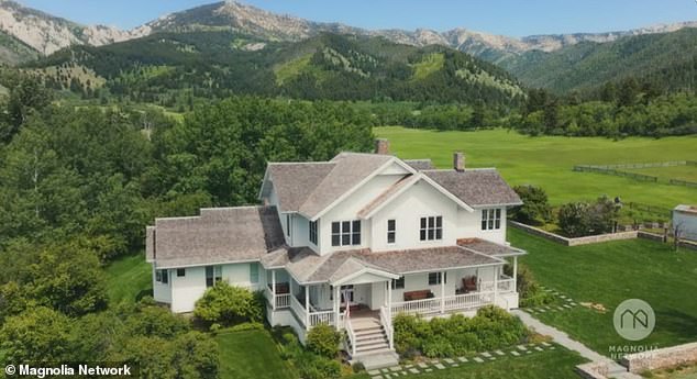 Glenn Close has lived in Bozeman on and off since the early 1980s and currently lives there permanently in a ranch house (pictured) with her family.