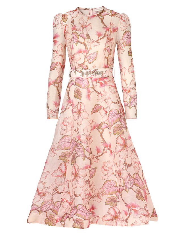 This Zimmermann Floral Midi Dress was £1,350 but is now £1,015, a 25 percent discount