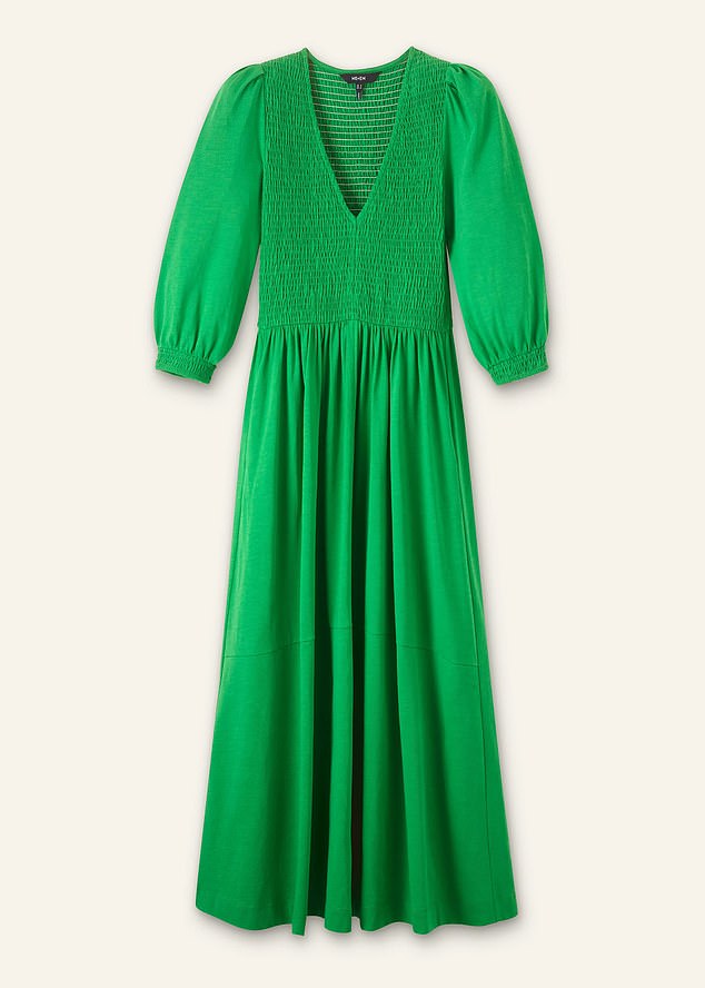 Pippa's bright green dress from favourite royal brand Me & Em was £1,350 but is now £1,015