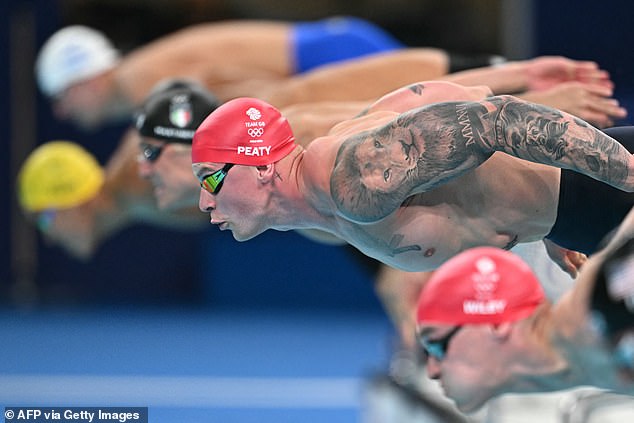 Peaty qualified for the final in 58.86 seconds, while Qin qualified milliseconds slower in 58.93