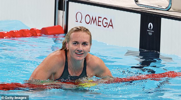 Australia's Ariarne Titmus (pictured) won gold in the women's 400m freestyle