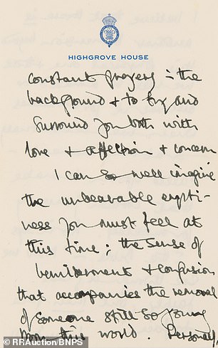 He adds that he can imagine the 'agony' he was going through and 'longed to wave a magic wand to transform the situation'