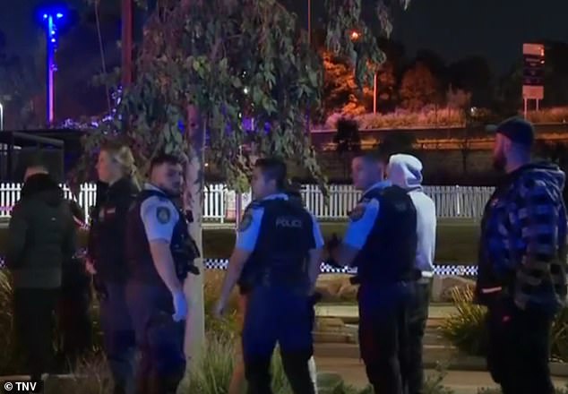 NSW Police on scene on Saturday night after man attacked officer