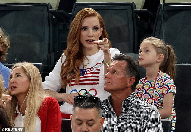 Jessica, always a devoted mother, could be seen cuddling her two children, pointing out things to see around the arena and explaining the sport