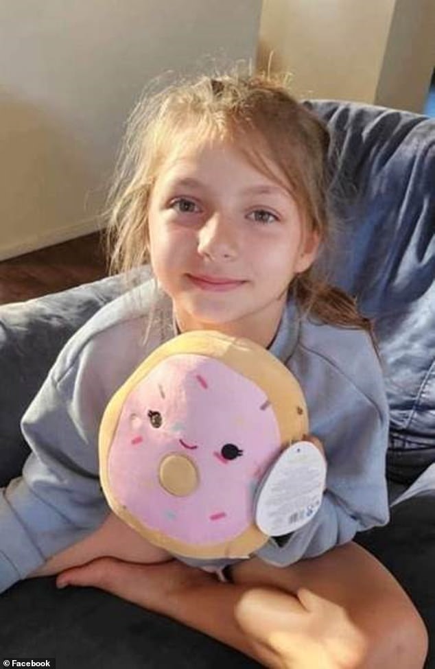 Ailise Brown's (pictured) best friend, 9, desperately tried to save her after they went swimming during a camping trip to the Burdekin River in Far North Queensland