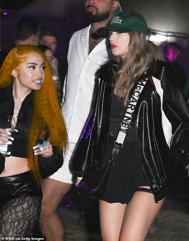 Recently, Swift and her NFL star boyfriend Travis Kelce (not seen) headed to Coachella to support Spice during her set for the weekend set in April; due out in April 2024