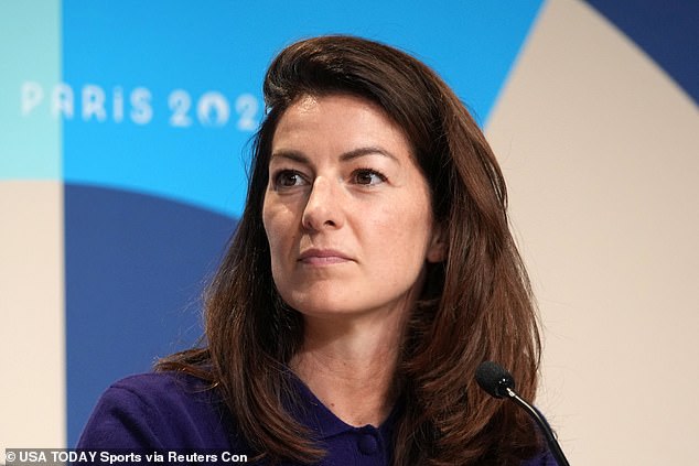 Anne Descamps, communications director for the Paris 2024 Olympic Games, pictured at a press conference