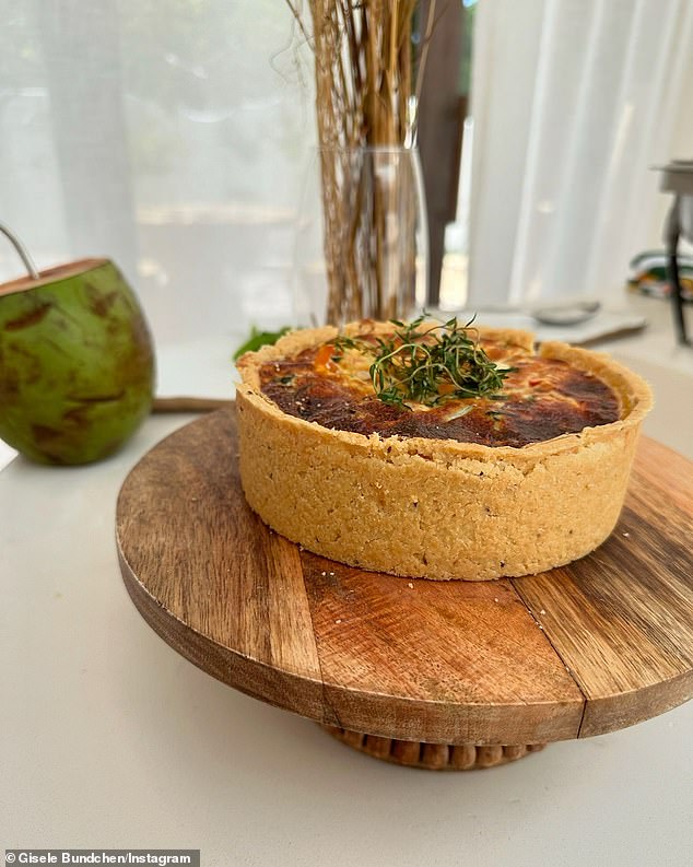 The author of the cookbook Nourish also shared a delicious snapshot of a kind of quiche