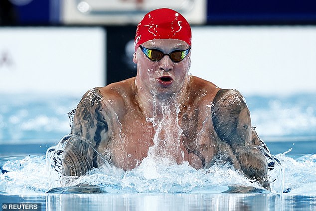 1722197530 753 Adam Peaty narrowly MISSES out on third straight Olympic breaststroke