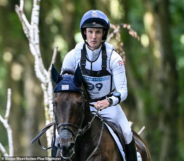 Despite Canter's penalty, Tom McEwen and the rest of Team GB look well-placed to secure gold against their French hosts, who are currently second, in the gardens of the Palace of Versailles