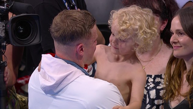 Team GB legend Peaty was emotional after the final but said he cried 'tears of joy'