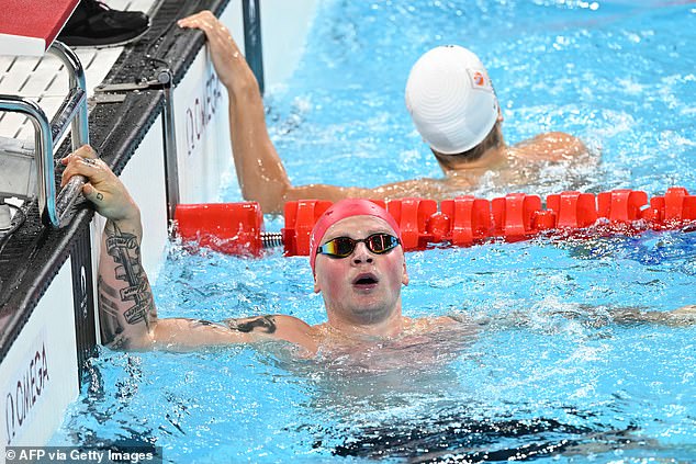 Peaty finished second in the 100m breaststroke final on Sunday by a margin of just 0.02 seconds