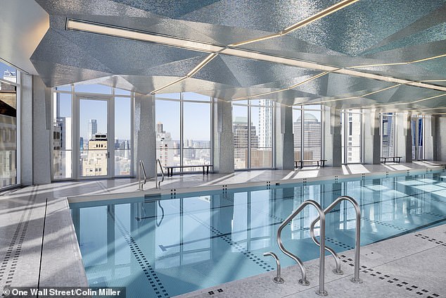 Amenities include a glass-fronted 'Sky Pool', private restaurant and 410 square metre terrace