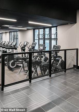 The building features a speakeasy, a golf simulator room and a three-story fitness center