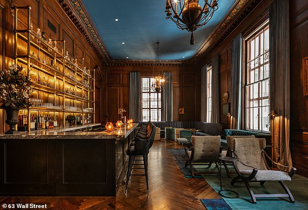 The speakeasy bar and lounge is an exclusive space, for residents only