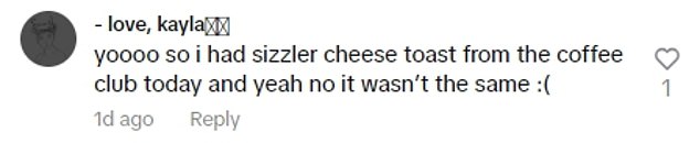 1722204969 197 Sizzlers iconic cheese toast returns but Aussie fans of